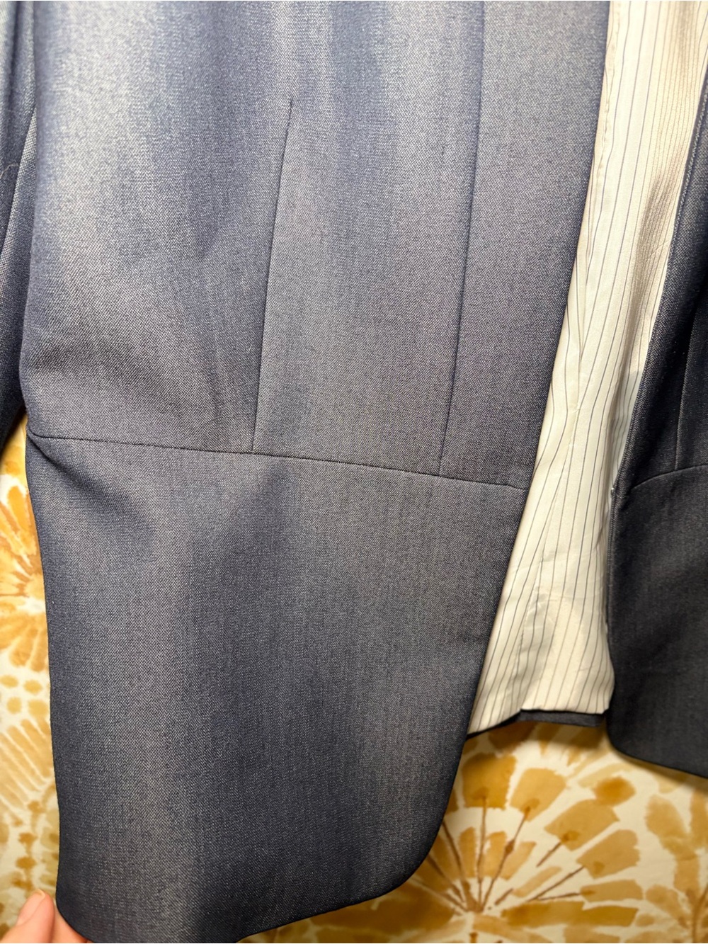 Antonio Melani Navy Open Front Blazer | Tailored Career Jacket | Business - Picture 6 of 10